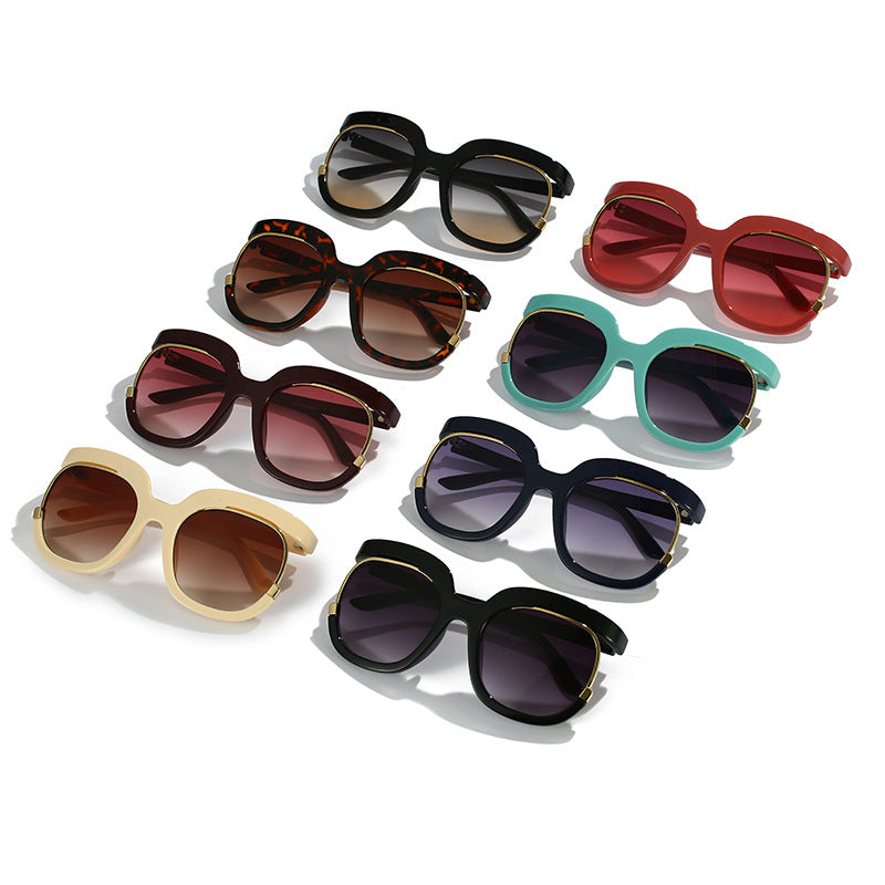 Damen Oversized Sonnenbrille mit elegantem Tortoise-Design Karnz