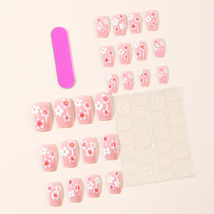 Floral Acryl Nail Art Set Karnz