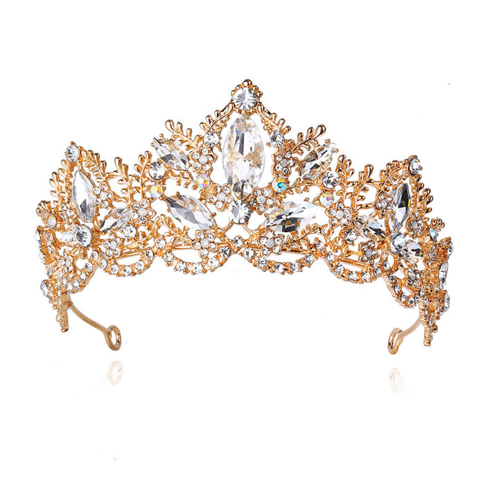 Damen Glamouröse Tiara mit funkelnden Kristallverzierungen Karnz