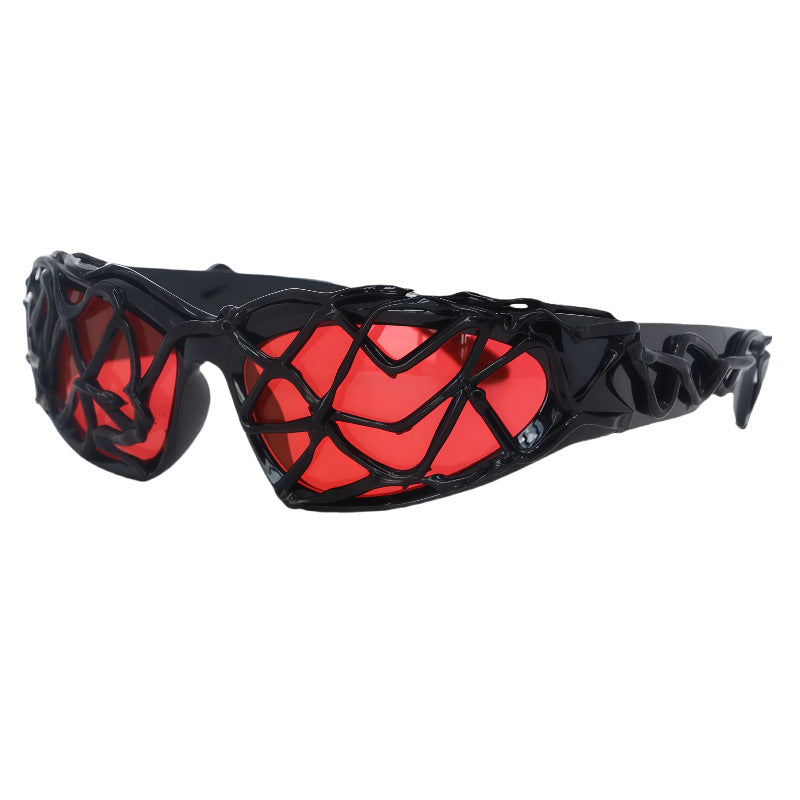 Damen Sportliche Sonnenbrille mit innovativem, strukturiertem Rahmen Karnz