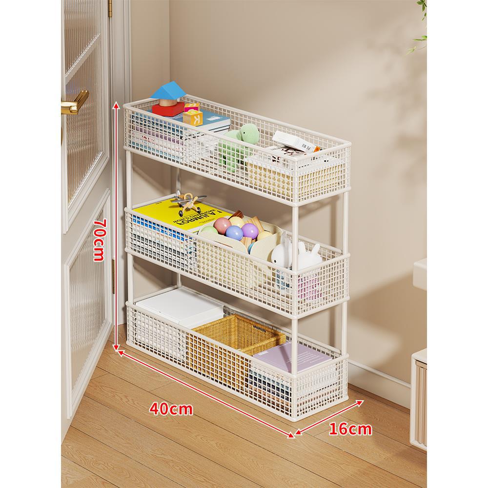 Slim Vertikaler Netzkorb Organizer Regalsystem für enge Räume