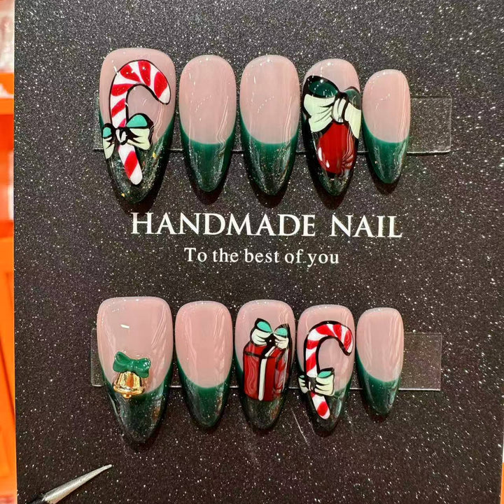 Handgefertigtes urlaubsbezogenes Press-On-Nagelset  1791773575