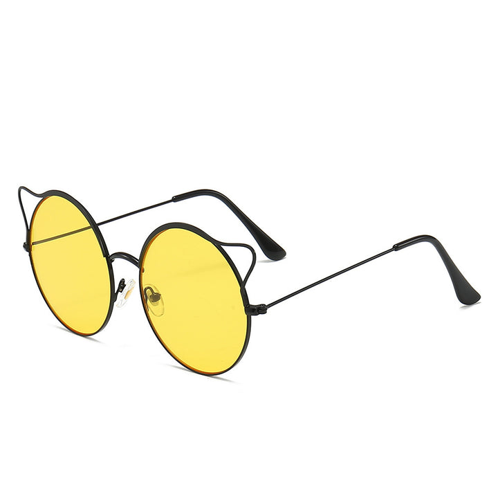 Modische Cat-Eye Sonnenbrille mit Verspiegelten Gläsern Karnz