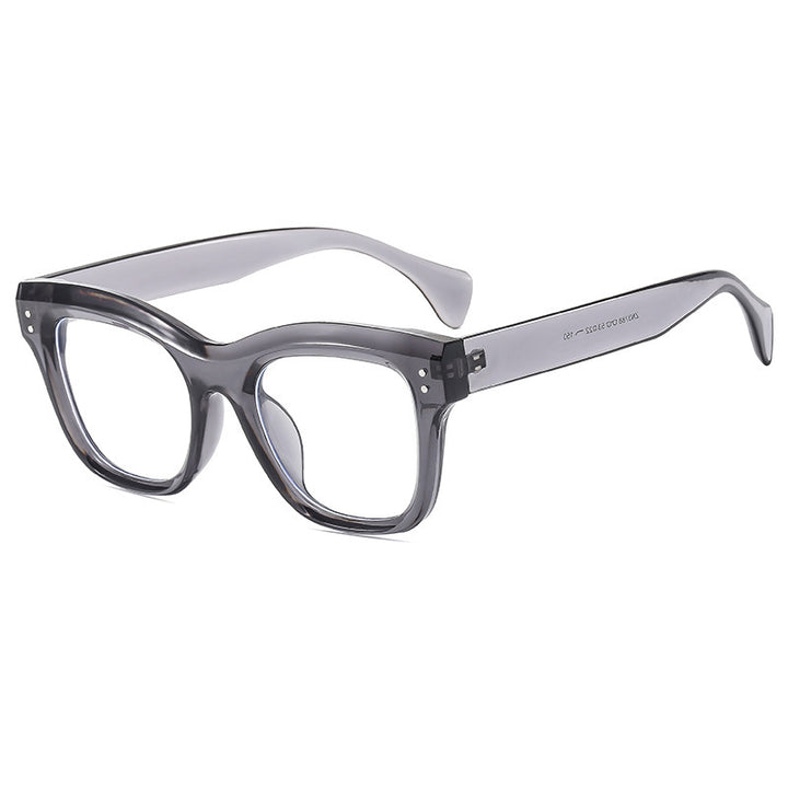 Damen oversized Sonnenbrille mit abgerundetem eckigem Rahmen und UV-Schutz Karnz