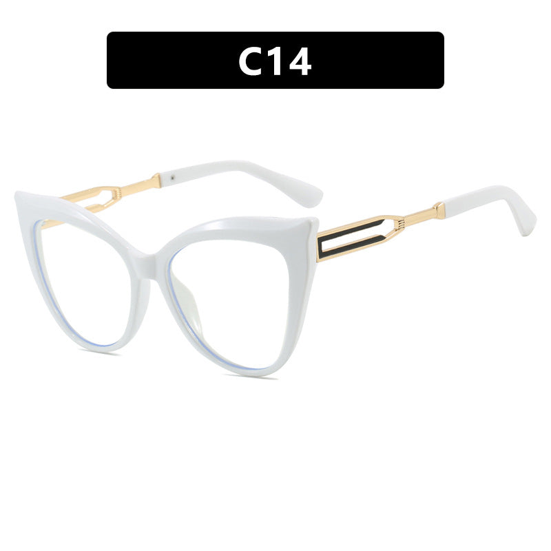 Damen cat-eye Brille mit elegantem Metallrahmen Karnz