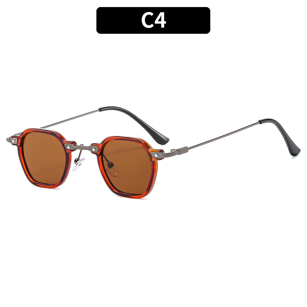 Klassischer Stil Vintage-inspirierte geometrische Sonnenbrille