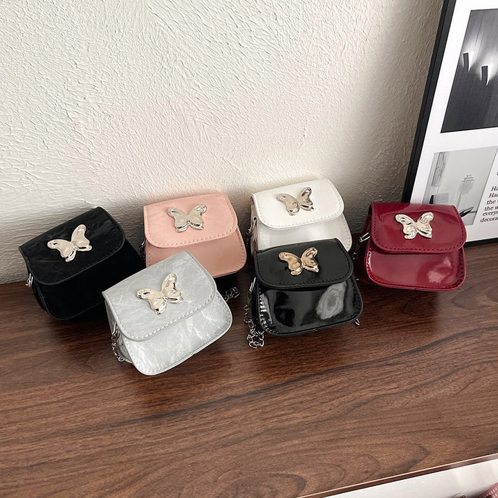 WoStylish Schmetterlingsverschluss Mini-Handtasche Karnz
