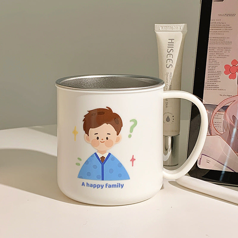 Keramiktasse mit Fröhlichem Familienmotiv Karnz 1786635457