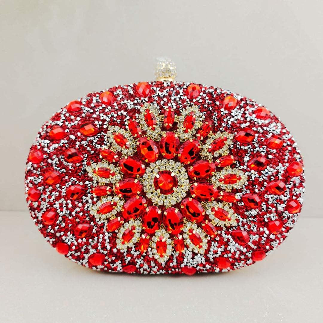 Dekorative Edelstein Abend-Clutch