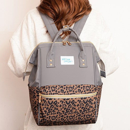 Trendiger Tierdruck Wickelrucksack Karnz
