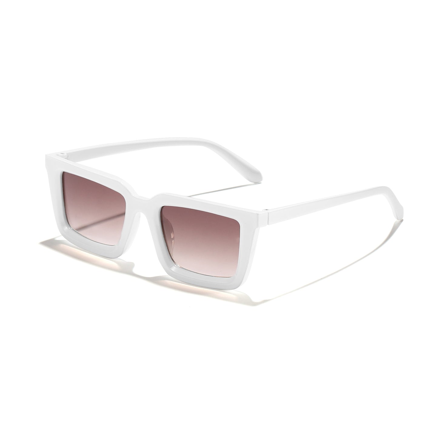 Damen moderne quadratische Sonnenbrille mit verspiegelten Gläsern Karnz