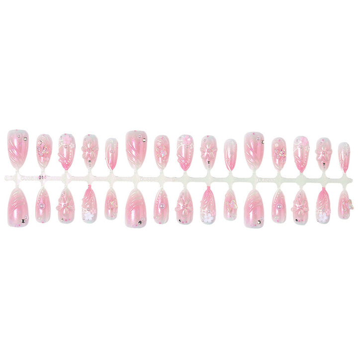 Premium Dekorative Press-On Nagelkunst Set Karnz