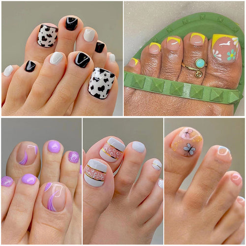 Kunstvolle Fußnagelgestaltung mit Göttlichem Schmetterlingsdesign Karnz