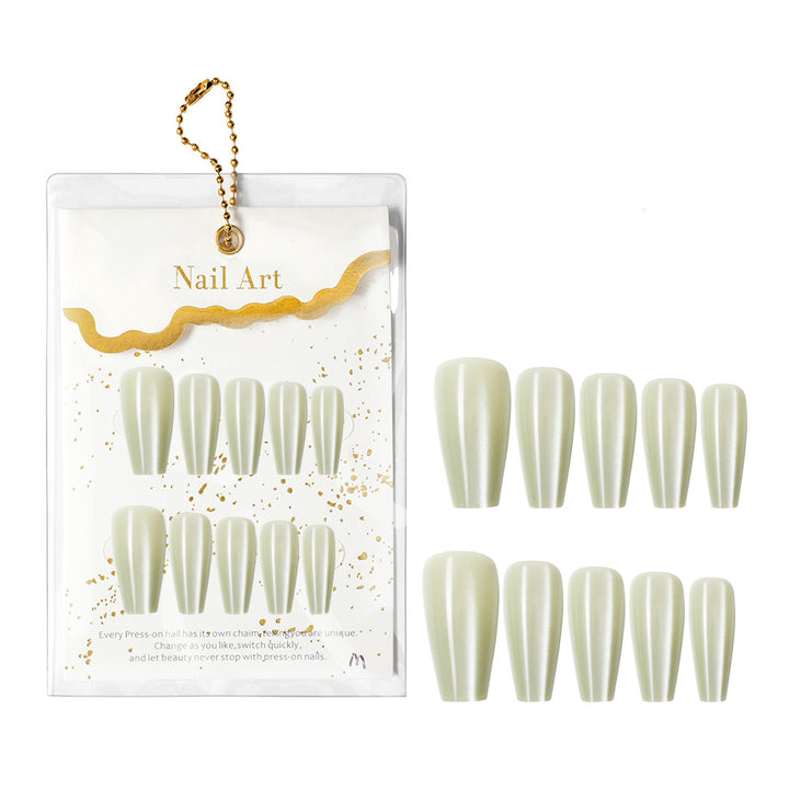 Langanhaltendes Glänzendes Press-On Nail Set Karnz