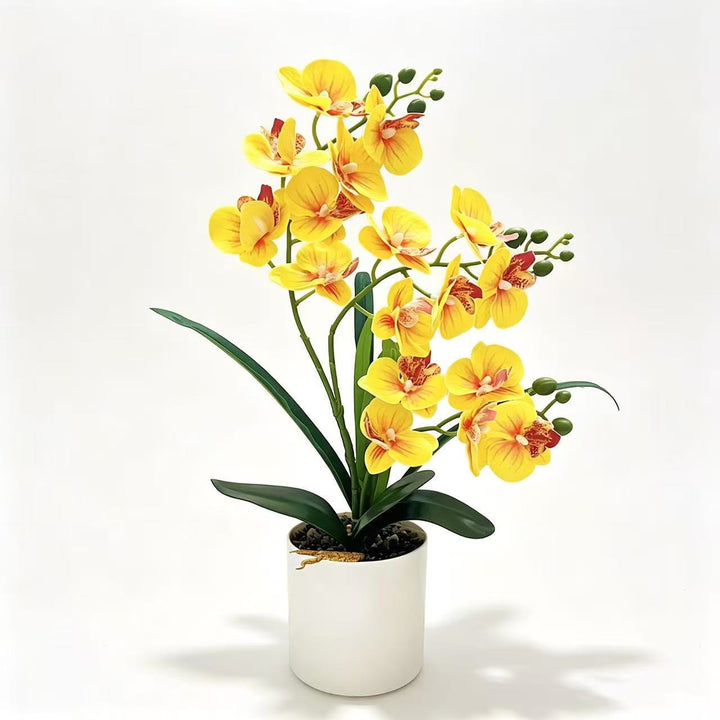 Lebensechte Künstliche Orchideen Pflanze Arrangement für Dekorative Dekoration