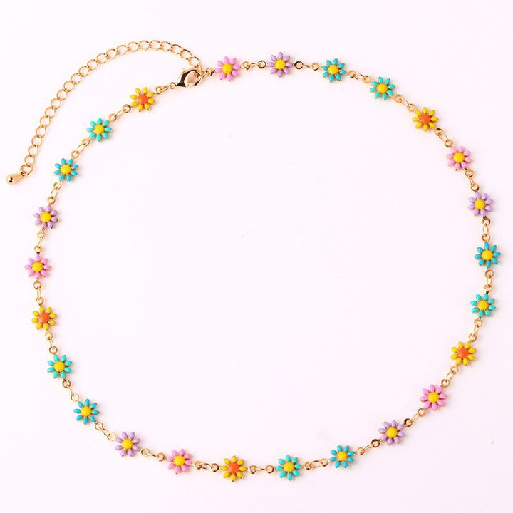 Floral Daisy Chain Halskette Karnz