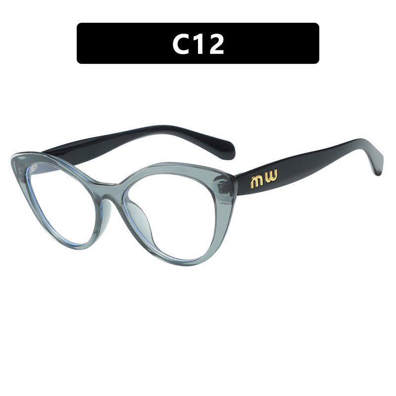 Damen elegante Cat-Eye Sonnenbrille mit luxuriösem hochwertigen Rahmen Karnz