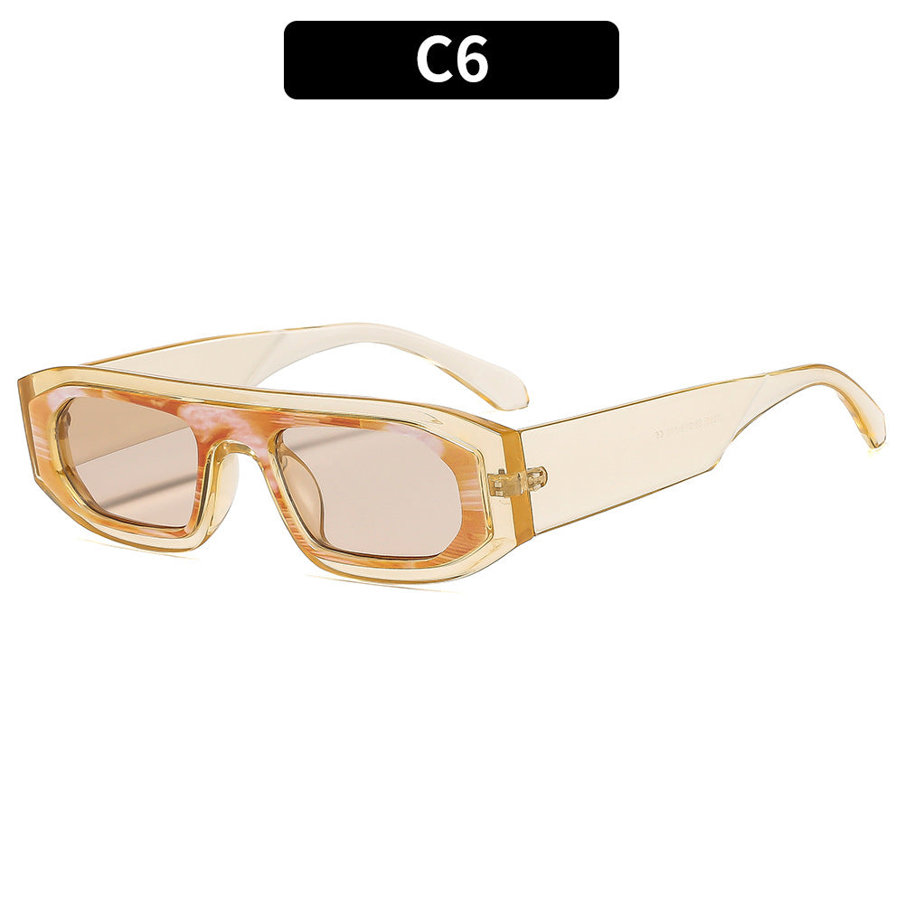 Geometrische Hochrahmen-Sonnenbrille