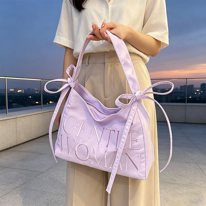 Stylische Satin Bucket Bag Karnz
