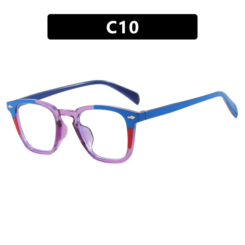Damen moderne quadratische Sonnenbrille mit verspiegeltem UV-Schutz Karnz