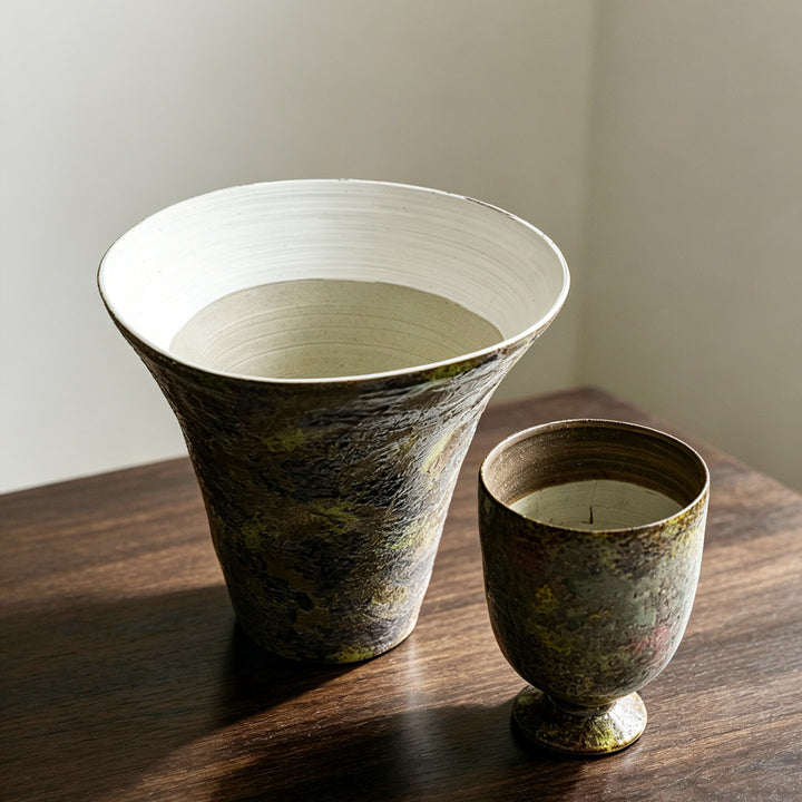 Kunstvolle Keramikblumenvase Karnz