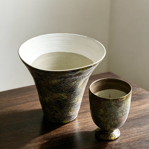 Kunstvolle Keramikblumenvase Karnz