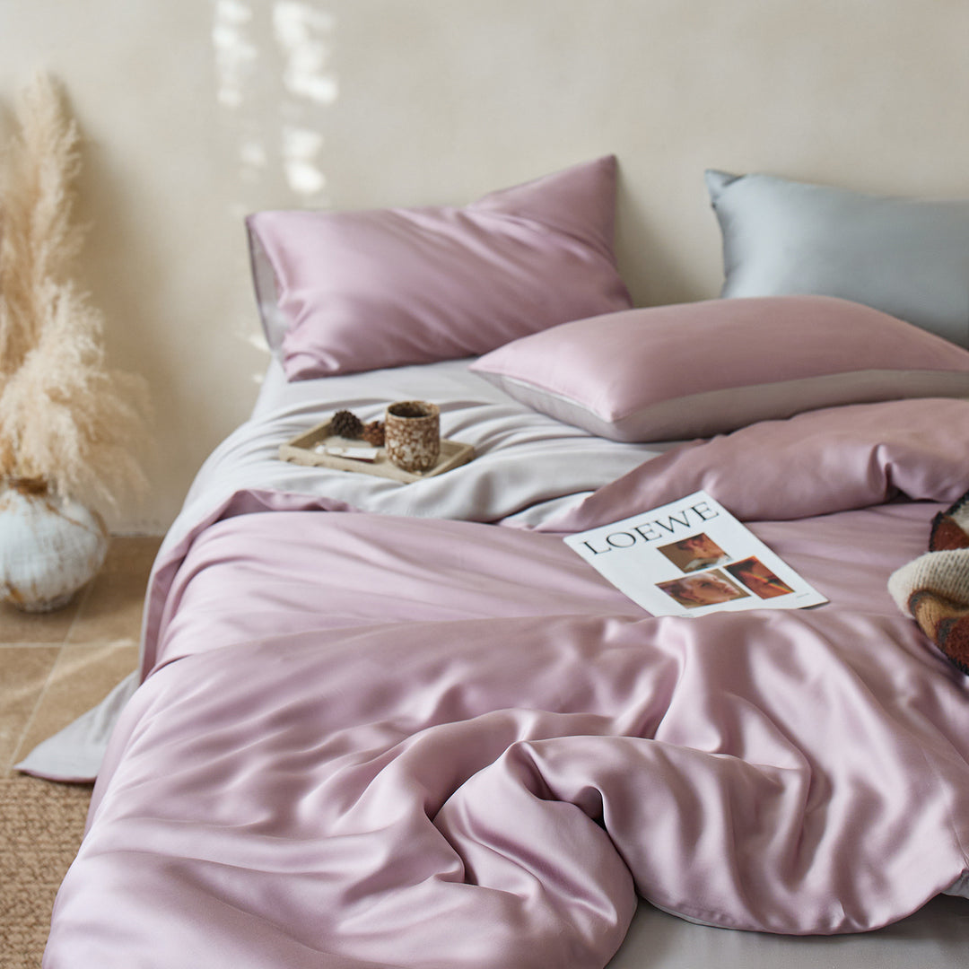 Luxuriöses Satin-Bettwäsche-Set mit seidenweichem Griff und extraweichen Kissenbezügen