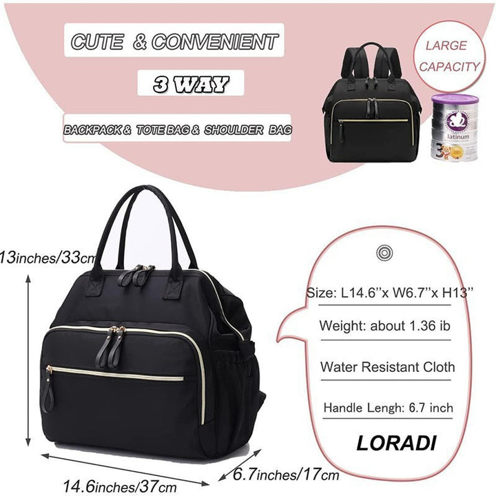 Stylischer Mehrfach-Taschen-Rucksack Karnz