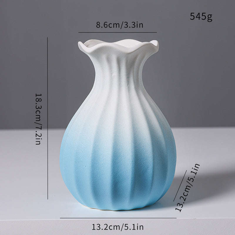 Elegante Gewebte Keramikblumenvase