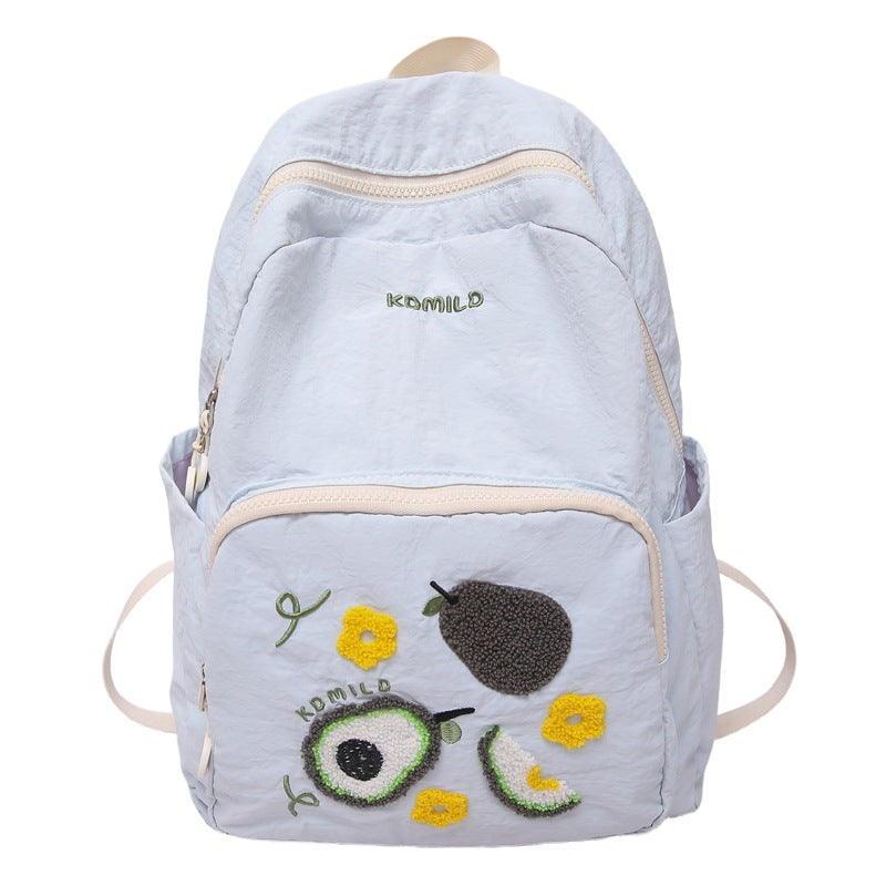 Stilvoller bestickter Obst-Themen-Rucksack Karnz