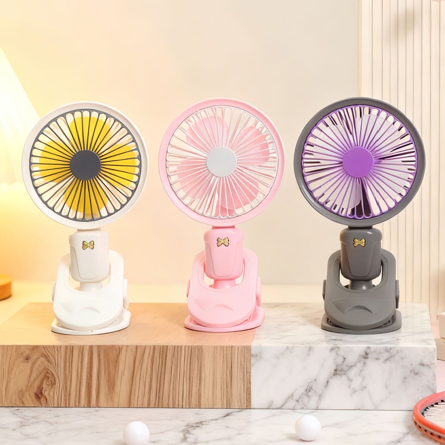 Damen Tragbarer Tischventilator mit flexiblem Ständer Karnz