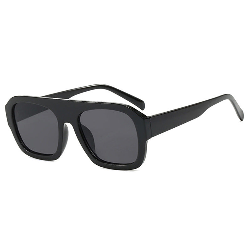 Damen modische Sonnenbrille mit robustem Rahmen und breiten Gläsern Karnz