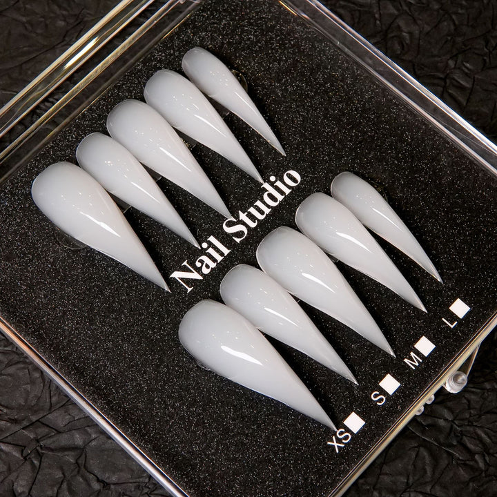Stiletto-förmige Drucknagelset