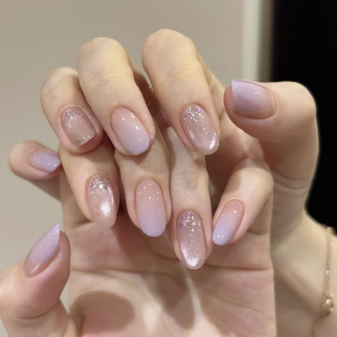 Elegante Gel Press-On Nägel Karnz