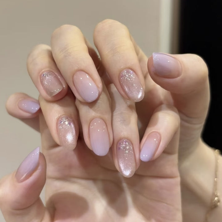 Elegante Gel Press-On Nägel Karnz
