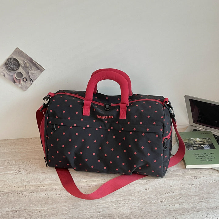 Stylische Punktedruck Reise-Duffel