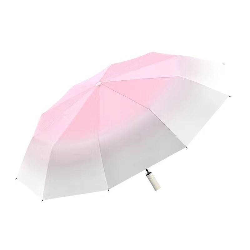 Damen Falt-Regenschirm mit doppeltem Windschutz und ergonomischem Griff Karnz