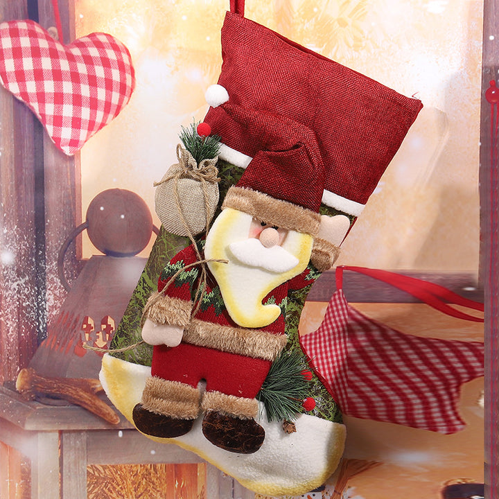Niedlicher Weihnachtsstrumpf mit Rentierdesign Karnz