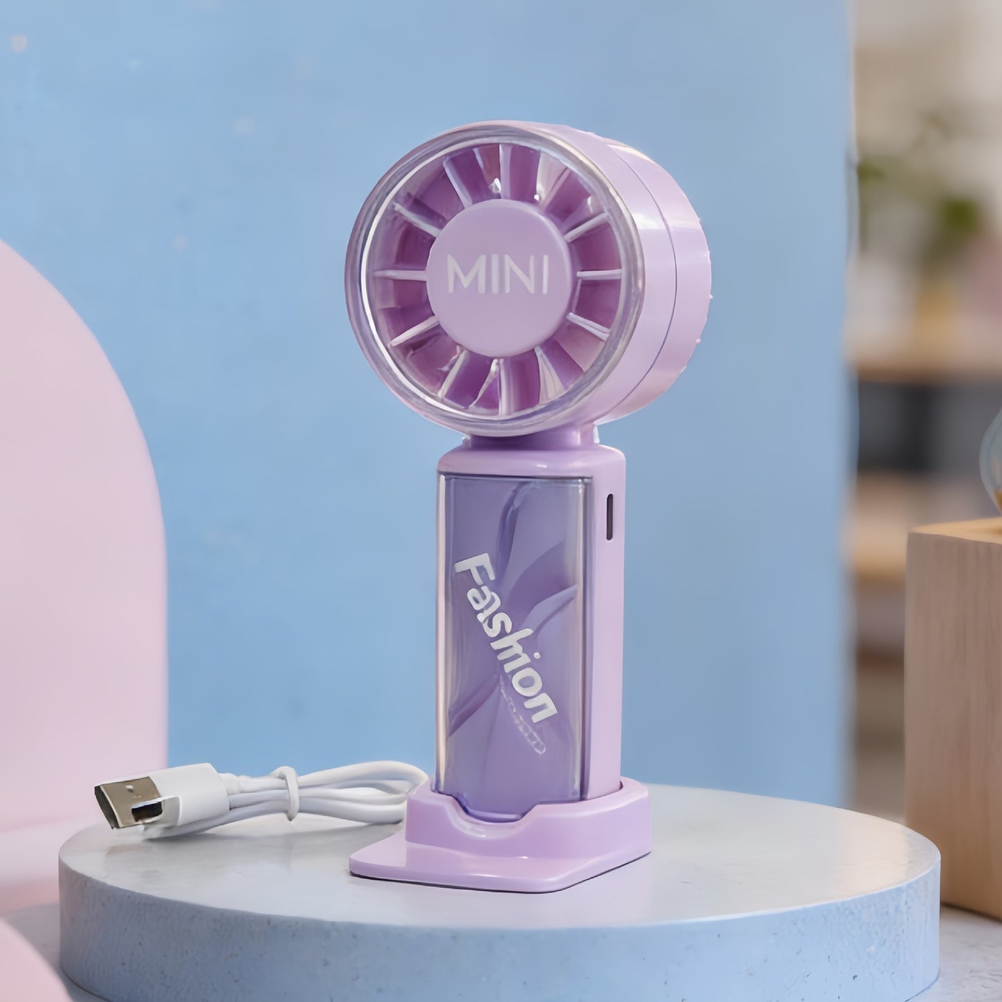 Damen Tragbarer Handventilator mit flexibler Aufladung Karnz