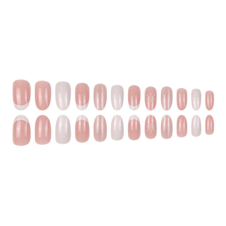 Künstlerische Ombre Stiletto Press-On Nägel Karnz
