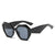 Damen außergewöhnliche polygonale Sonnenbrille Karnz