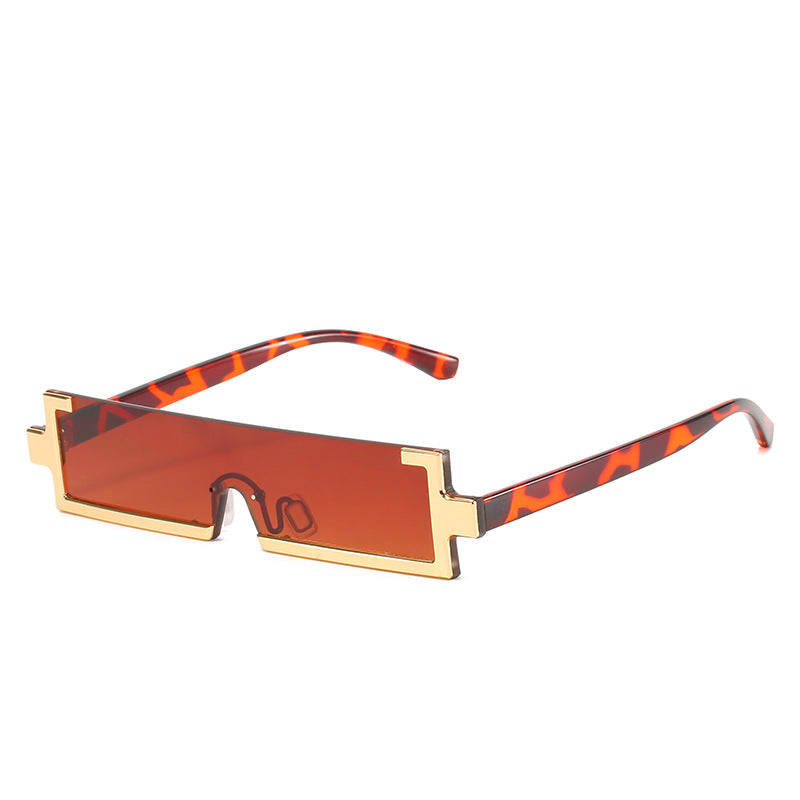 Damen futuristische Sonnenbrille mit einzigartigem geometrischem Design Karnz