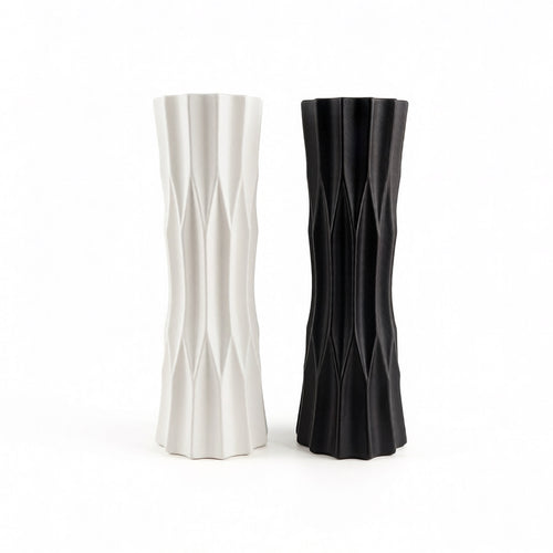 Moderne geometrische Vase Karnz