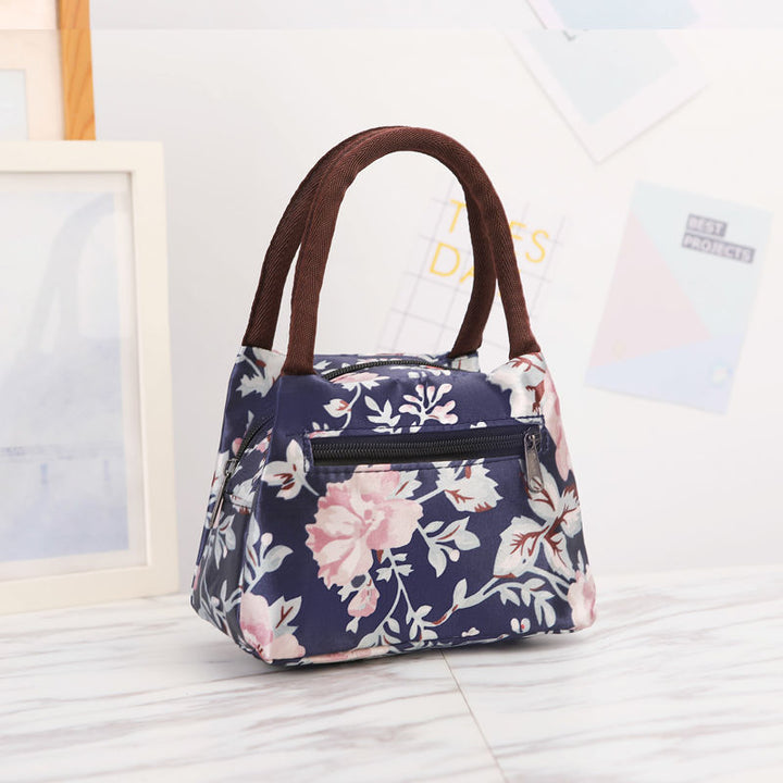 Floral Print Isolierte Lunch-Tragetasche Karnz