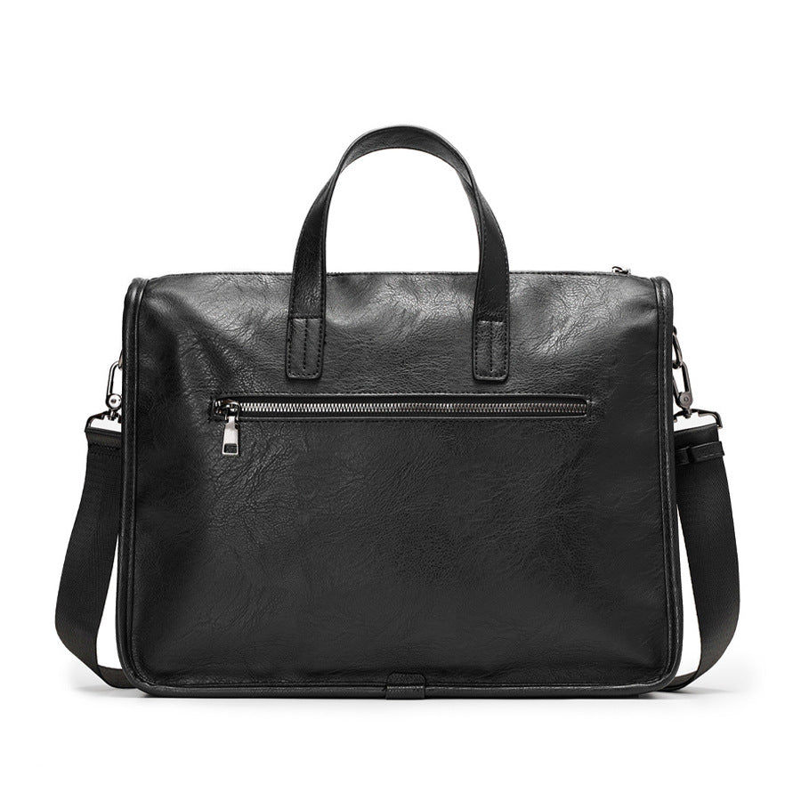 Klassische Leder Laptop Aktentasche