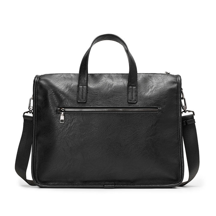 Klassische Leder Laptop Aktentasche