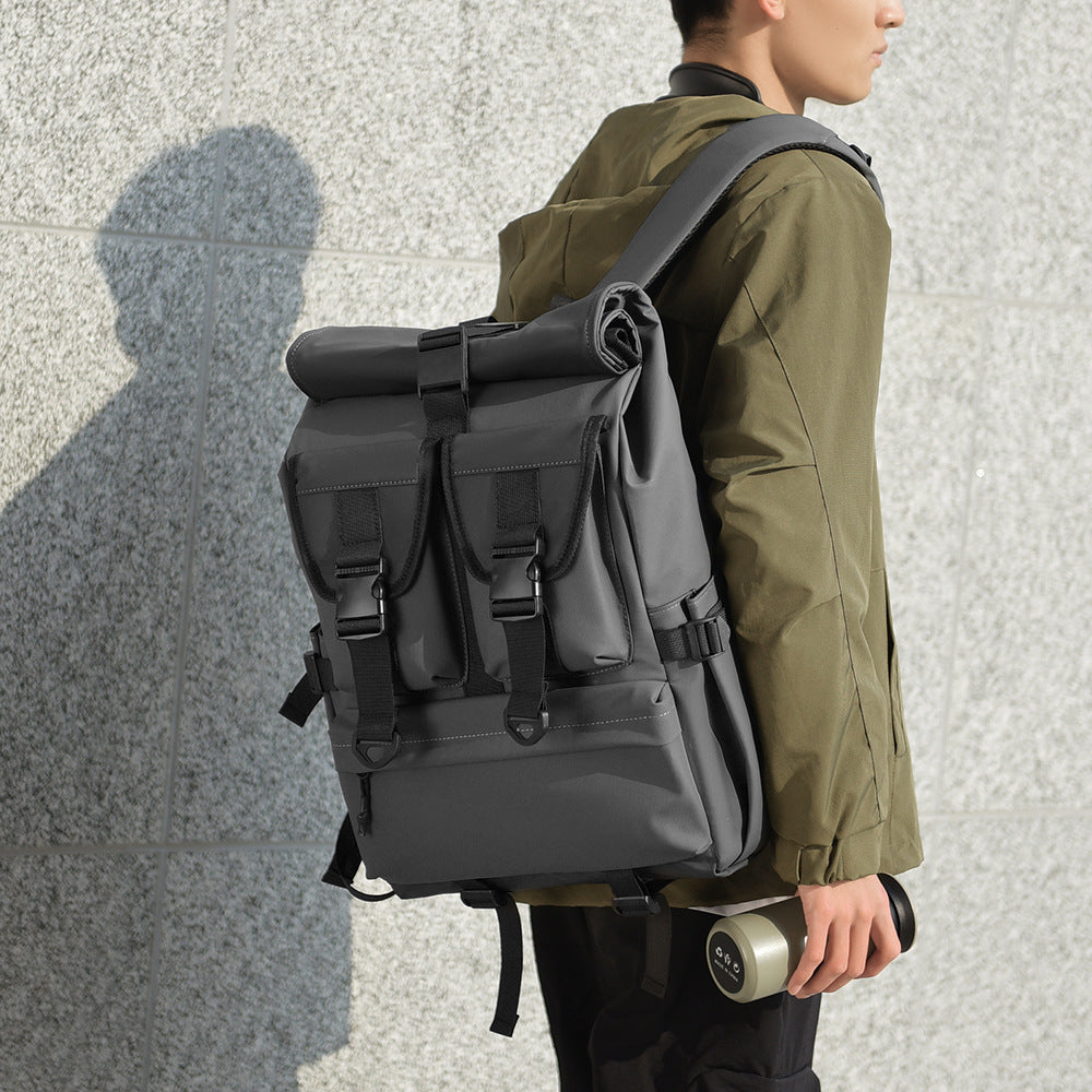 Vielseitiger Hochkapazitäts Roll-Top Rucksack Karnz