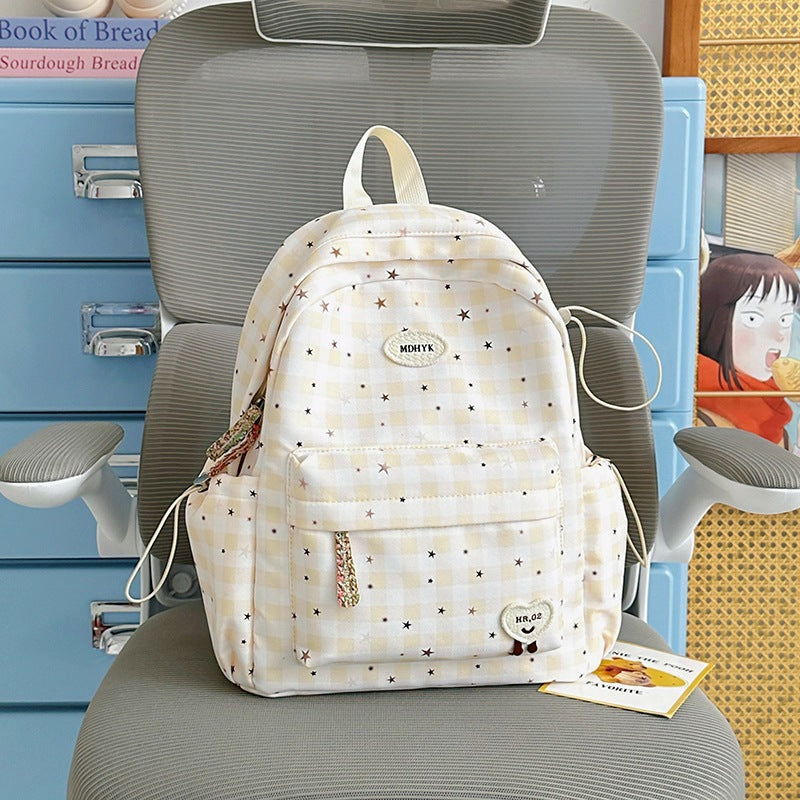 Stylischer kariert Mini Rucksack Karnz