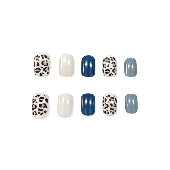 Stylische Leopard-Druck Nagelkunst-Verstärkungen Karnz