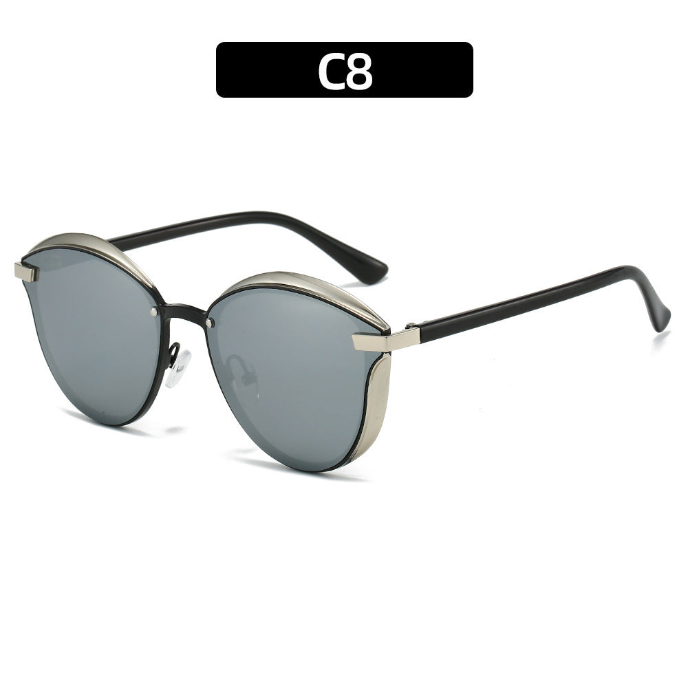 Damen Sonnenbrille mit luxuriösem Metallrahmen und harmonischer Kontur Karnz
